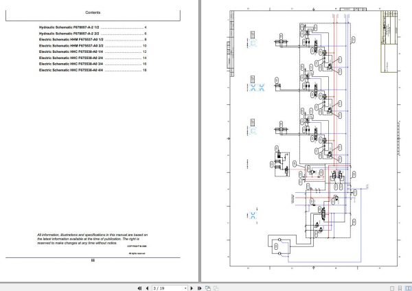 John Deere Waratah Harvester Head H215E F678023WA Schematic 2008 1