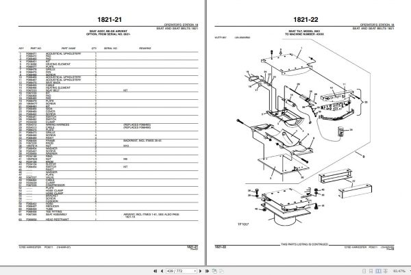 John Deere Wheel Harvester 0001 0997 1270D Parts Catalog PC9211 2007 3
