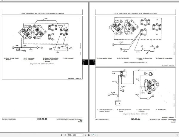 John Deere Windrower Self Propelled 3430 3830 Technical Manual TM1314 2