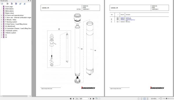 Jungheinrich Forklift DFG 430s GE120 600DZ Spare Parts Manual FN426812 2