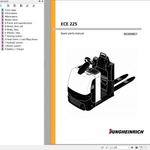 Jungheinrich Forklift Ece 225 Spare Parts Manual 90309857 1