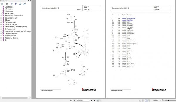 Jungheinrich Forklift EFG 213 GE115 500DZ Spare Parts Manual FN426939 3