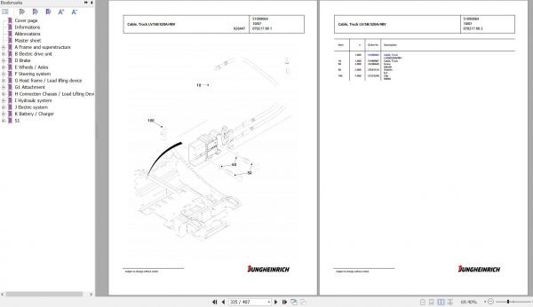 Jungheinrich Forklift EFG 215 GE115 450DZ Spare Parts Manual FN427149 3