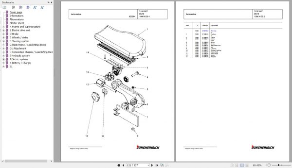 Jungheinrich Forklift EFG 216k GE115 400ZT Spare Parts Manual FN426963 3