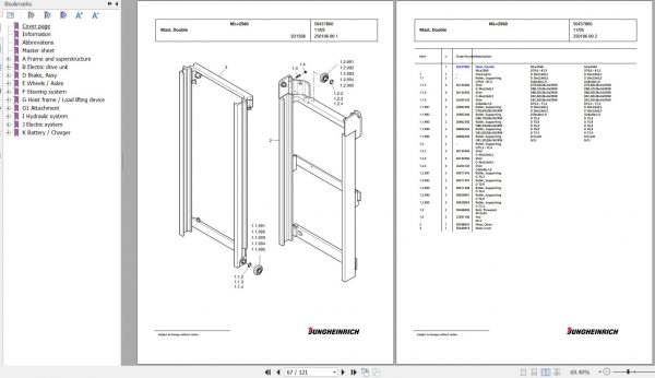 Jungheinrich Forklift Ejc 216 Spare Parts Manual 90351510 2