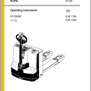 Jungheinrich Forklift EJE 116n 120n Operating Instruction 51159397 2013 EN 1