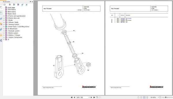 Jungheinrich Forklift EKS 312 ZS 080 750 DZ Spare Parts Manual FN426589 2