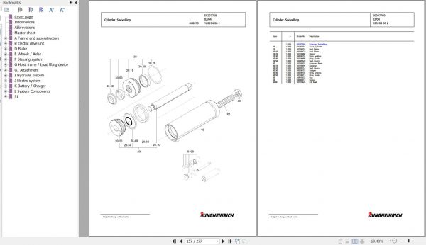 Jungheinrich Forklift EKX 410 GS 120 450 ZT Spare Parts Manual FN427294 2