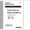 Komatsu Hydraulic Excavator PC210 6K PC210LC 6K PC240LC 6K PC240NLC 6K Operation Maintenance Manual EEAM006011