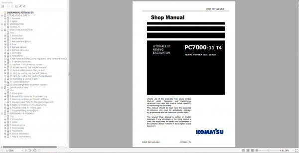 Komatsu Machine 12.7 GB PDF Updated 11.2021 Shop Manual DVD 03 10
