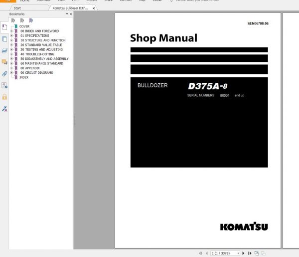 Komatsu Machine 12.7 GB PDF Updated 11.2021 Shop Manual DVD 03 3