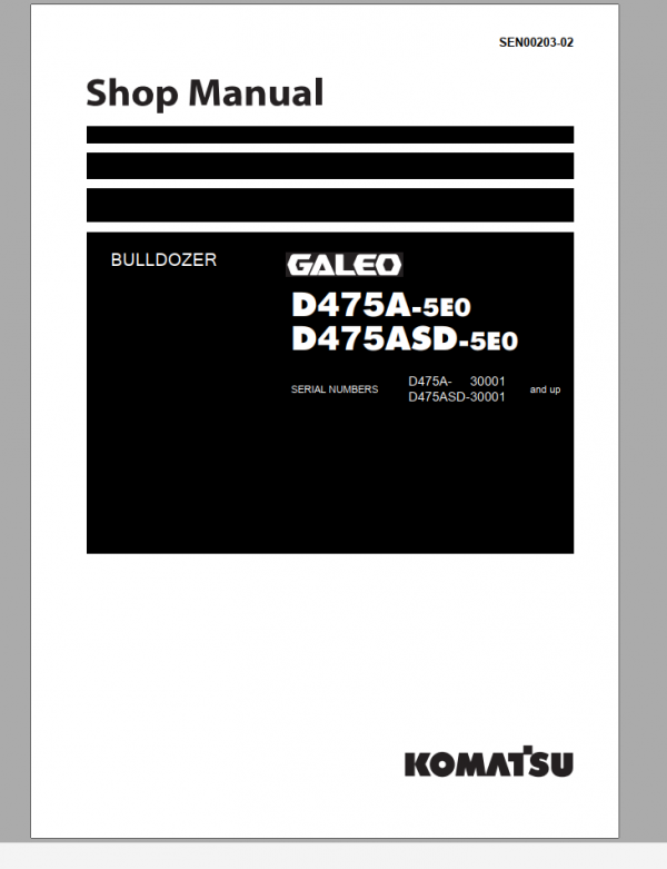 Komatsu Machine 12.7 GB PDF Updated 11.2021 Shop Manual DVD 03 3