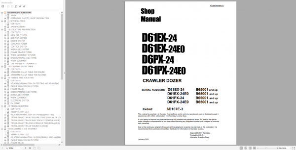 Komatsu Machine 12.7 GB PDF Updated 11.2021 Shop Manual DVD 03 5