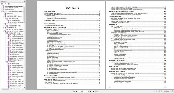 Kubota Compact Track Loader SVL65 2 1WAKA00003000 Operator Manual V0212 5811 2 2019 2