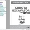 Kubota Excavator KX016 4 KX018 4 1BAAACDAP2310 Operator Manual RG158 8193 1 2012 1