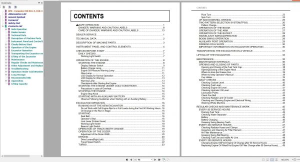Kubota Excavator KX016 4 KX018 4 1BAAACDAP2310 Operator Manual RG158 8193 1 2012 2