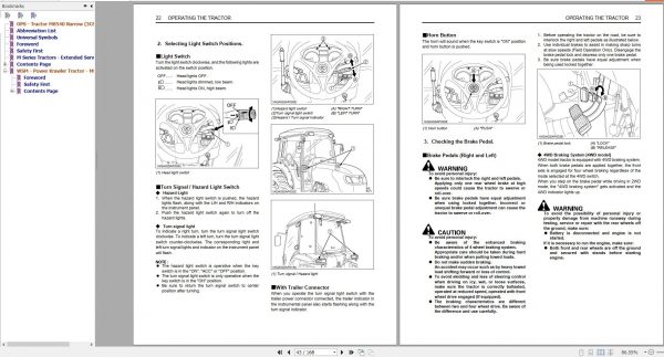 Kubota Power Krawler Tractor M8540 Narrow 1AGAIGKAP041A Operator Manual 3C877 9971 4 2012 3