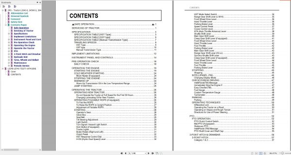 Kubota Tractor L3240 3 L3540 3 L3940 3 L4240 3 L4740 3 L5040 3 L5240 3 L5740 3 Operator Manual 2009 2