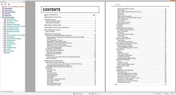 Kubota Tractor M100GX M110GX M126GX M135GX 1AGAIJPAP001A Operator Manual 3Y206 9971 1 2012 2