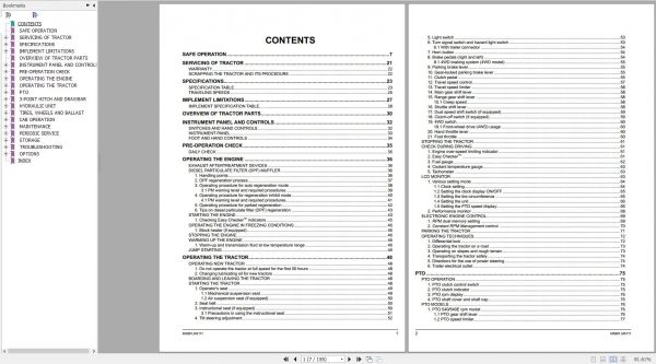 Kubota Tractor M5091 M5111 1MHJD00001A01 Operator Manual 3B693 9971 1 2019 2