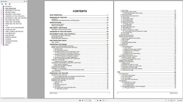 Kubota Tractor M5091N M5101N 1MBQF00008A01 Operator Manual 3B883 9971 1 2019 2