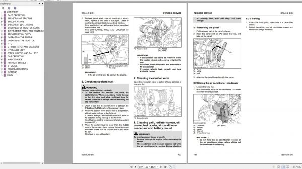 Kubota Tractor M5091N M5101N 1MBQF00008A01 Operator Manual 3B883 9971 1 2019 3