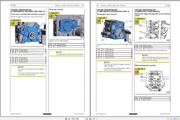 Liebherr Diesel Engine D924 A7 04 D924 A7 14 Technical and Repair Manual 12409741 2017 3