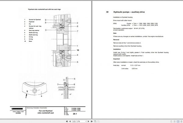 Liebherr Diesel Engines D9306 D9308 D9406 D9408 Service Manual TM2224 2