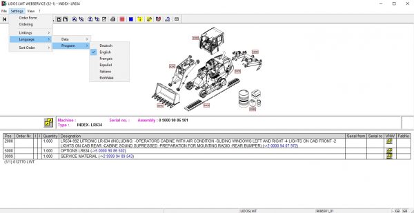 Liebherr Lidos COT LBH LFR LHB LWE LWT Online EPC Service Document Updated 12.2021 DVD 12