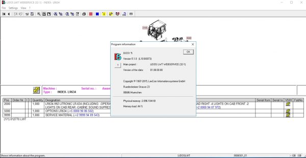 Liebherr Lidos COT LBH LFR LHB LWE LWT Online EPC Service Document Updated 12.2021 DVD 13