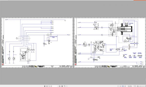Liebherr Mobile Crane LTM1055 3.2 Superstructure General Outplay Hydralic Diagram 986639908 2009 2