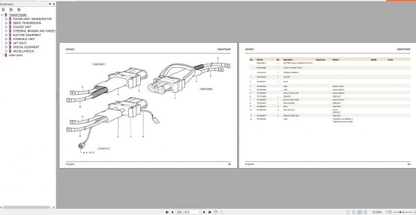 Linde Forklift T20 24 AP SP 131 00 Spare Parts List 1318049012 2019 3