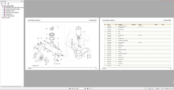 Linde Forklift T20 25 AP SP SPB 131 08 Spare Parts List 1318010001 2021 2