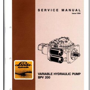 Linde Variable Hydraulic Pump BPV 200 Service Manual TM2210