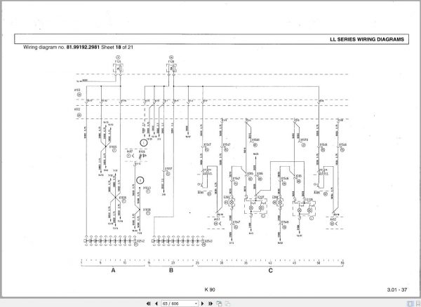 Man Truck Trucknology Generation A TGA K90 Electrical System Wiring Diagrams 8199198 5972 2002 3