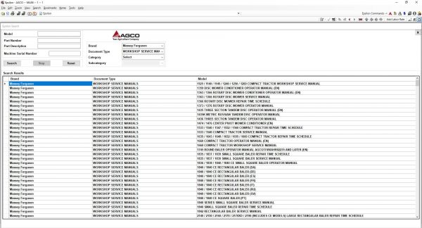 Massey Ferguson AG UK EU Europe Parts Catalog Workshop Service Manuals 03.2021 1
