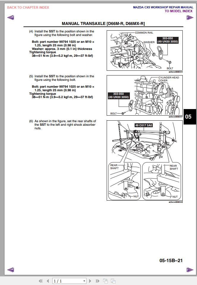 Mazda CX5 2012 2013 2.2D Body Shop Manual Workshop Manual and Wiring Diagram 2