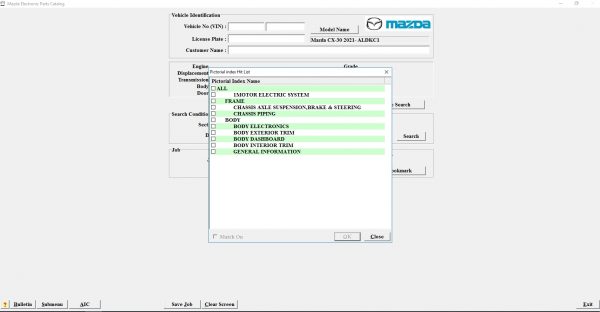 Mazda China EPC 12.2021 Spare Parts Catalog DVD 2