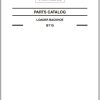 New Holland Backhoe Loader B115 Parts Catalog 87364132 NA 2006 1