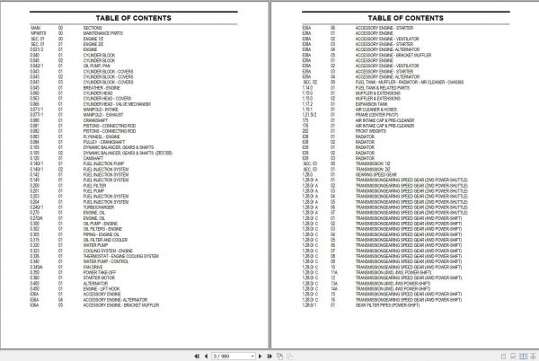 New Holland Backhoe Loader B115 Parts Catalog 87364132 NA 2006 2