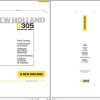 New Holland Excavator E305 Tier 3 Parts Catalog 604.04.343.00 2005 DE FR IT EN 1