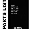Nichiyu Forklift FBR A W 14 15 18 FBRA 10H 13H 50 Series Parts List 93 P 1301 1