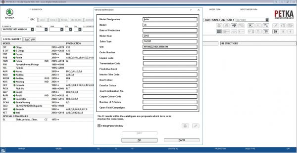 PETKA 8.3 Volkswagen Seat Skoda Audi Commercial Vehicles Porsche 11.2021 Spare Parts Catalog DVD 8