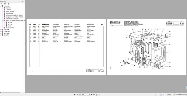 Soilmec Drilling Rig SM 400 Spare Parts Catalogue CR143007 Rev.0 2001 2