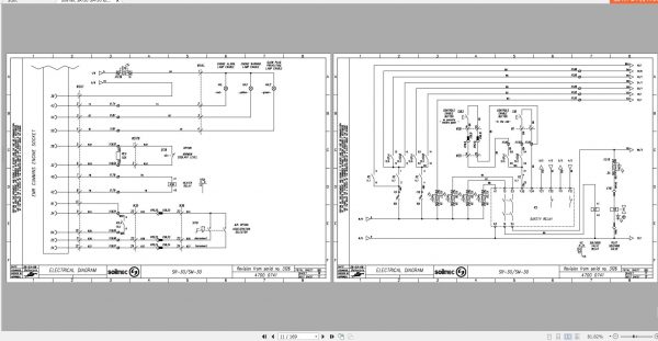Soilmec Drilling Rig SR 30 SM 30 3126 Electrical Schematic 470006741 2008 2