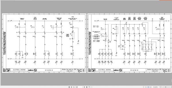 Soilmec Drilling Rig SR 30 SM 30 3126 Electrical Schematic 470006741 2008 3