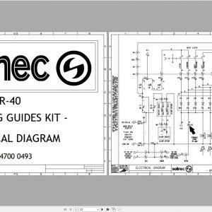 Soilmec Drilling Rig SR 40 Opening Guides Kit Electrical Schematic 47000493 2008 1