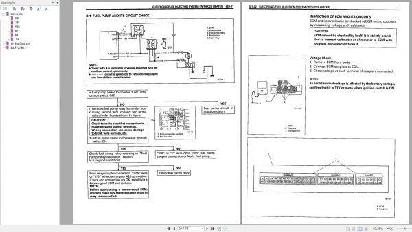 Suzuki Baleno SY413 SY416 SY418 Service Manual Wiring Diagram Manual 2000 EN FR DE ES NL 3