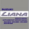 Suzuki Liana RH413 RH416 RH418 RH414D Service Manual Wiring Diagram Manual 2007 EN FR DE ES 1