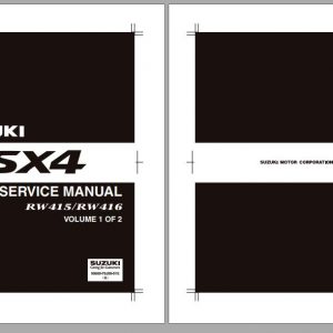 Suzuki SX4 Hungary RW415 RW416 RW419D Service Manual 2006 EN IT NL FR DE HU ES SK 2